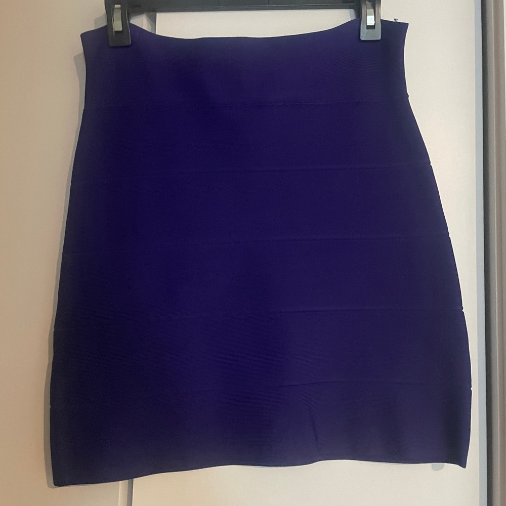 Purple BCBG Bandage Skirt M